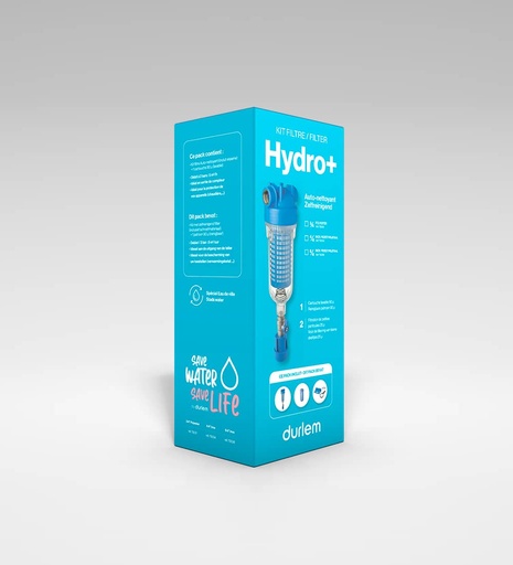 [73034] HYDRO+ FILTRE AUTO-NETTOYANT INOXYDABLE POUR EAU DE VILLE ET EAU DE PLUIE DURLEM KIT 4/4"